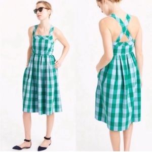 J. Crew Karina Gingham Dress 8 set of four midi maxi a new day target Knox rose
